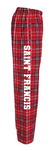 Flannel Pants, Ladies- Red/ White  Plaid