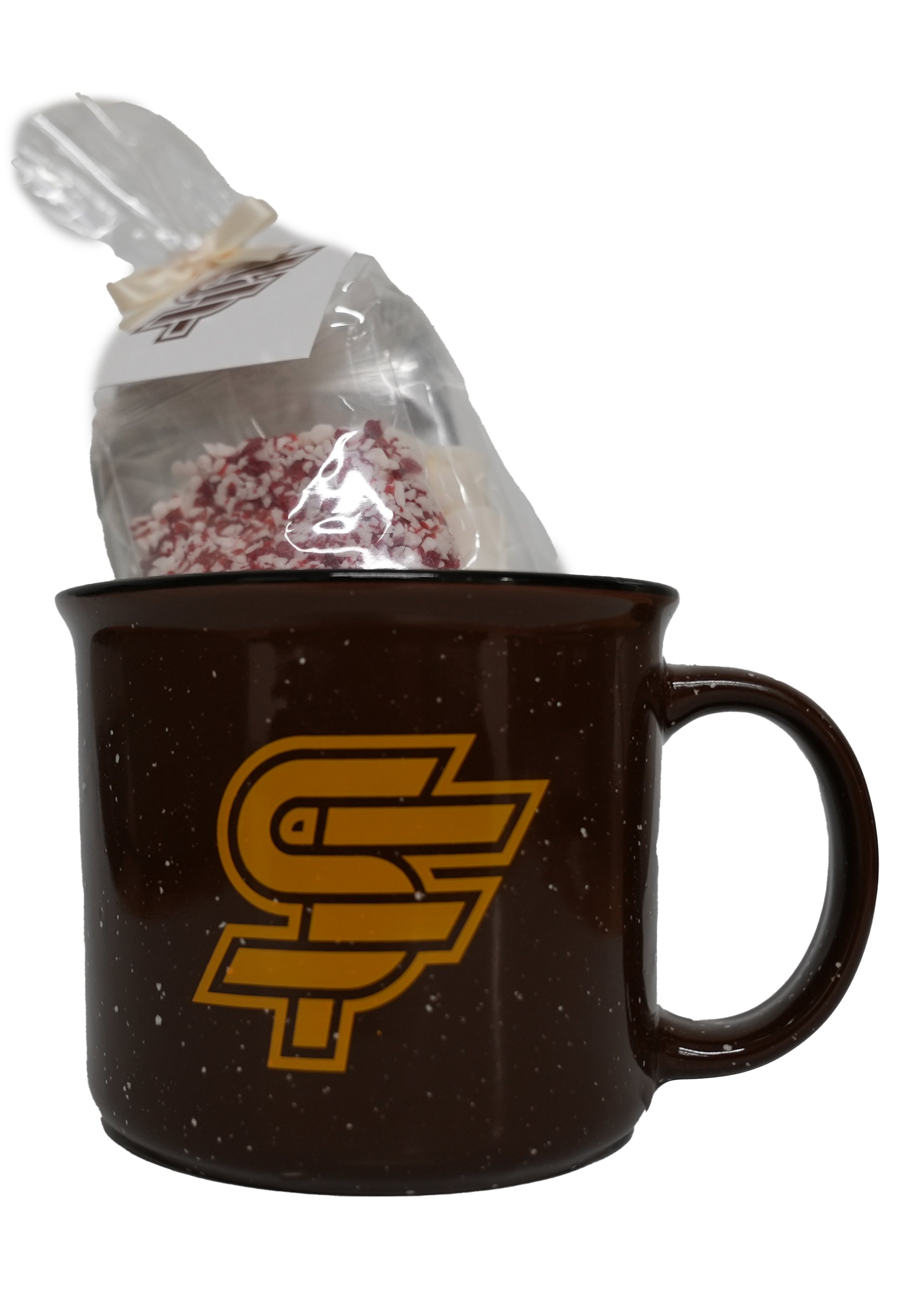 Mug, Ceramic/Brown, 15 oz with Hot Chocolate Kit