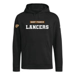 Load image into Gallery viewer, Sweatshirt, Adidas Pullover Hoodie- SAINT FRANCIS LANCERS (Front), SF (Left Sleeve)
