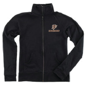 Jacket, Ladies/ Full ZIp, Sporty, Workout - Black  *Runs Small