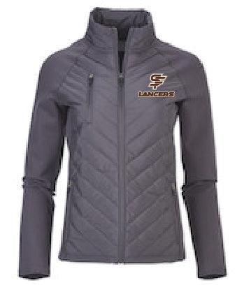 Jacket, Quilted/ Ladies- Slate Grey