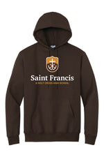 Load image into Gallery viewer, Sweatshirt, SHIELD and SAINT FRANCIS (NEW LOGO) SIlkscreen- Hooded Pullover
