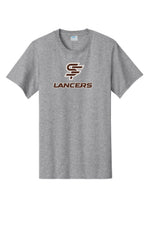 Load image into Gallery viewer, T-Shirt/ SHORT Sleeve, Brown/White Logo, New Saint Francis Design
