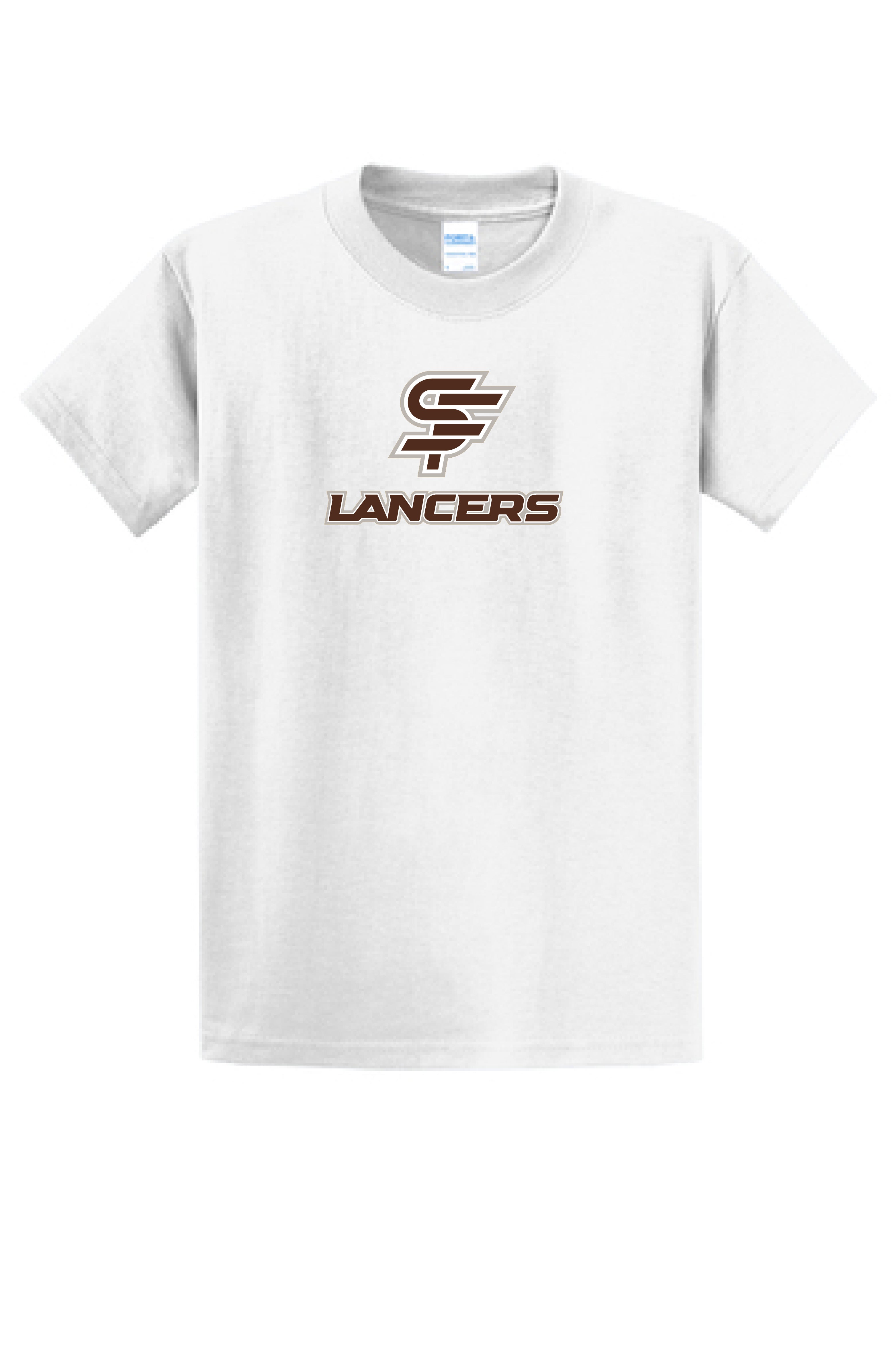 T-Shirt/ SHORT Sleeve, Brown/White Logo, New Saint Francis Design