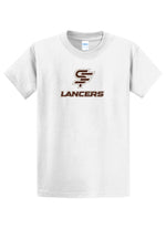 Load image into Gallery viewer, T-Shirt/ SHORT Sleeve, Brown/White Logo, New Saint Francis Design
