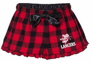 Flannel Boxers, Ladies Red/Black Plaid