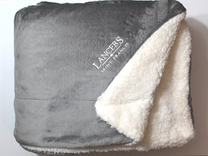 Sherpa Blanket with Insert Opening